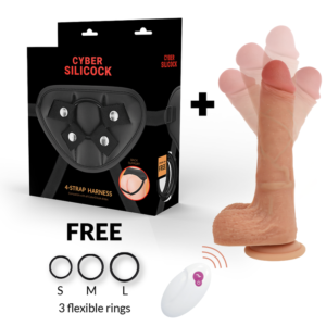 POTENTE - CYBER SILICOCK - STRAP-ON MR RICK CONTROLE REMOTO