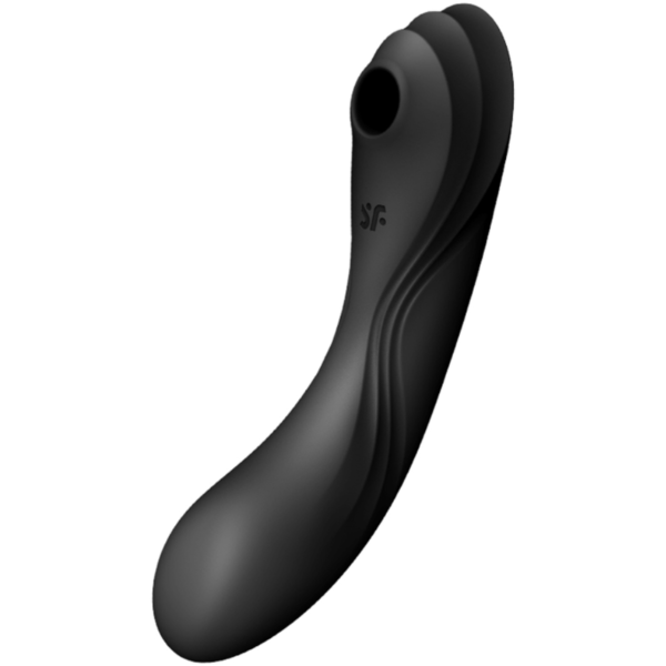 POTENTE - SATISFYER - VIBRADOR DE PULSO DE AR CURVY TRINITY 4 PRETO