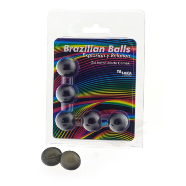 POTENTE - TALOKA - 5 BOLAS BRASILEIRAS EFEITO CLIMAX GEL EMOCIONANTE