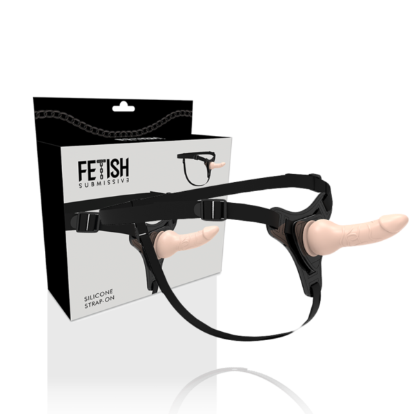 POTENTE - FETISH SUBMISSIVE HARNESS - SILICONE REALÍSTICO DE CARNE 16CM