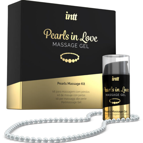 POTENTE - INTT MASSAGE & ORAL SEX - PÉROLAS APAIXONADAS COM COLAR DE PÉROLAS E GEL DE SILICONE