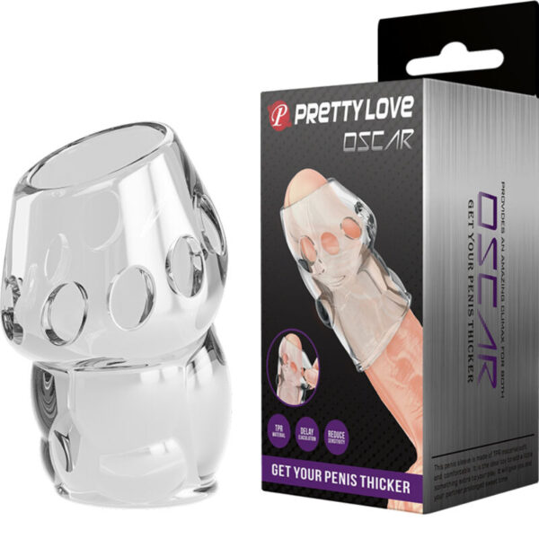 POTENTE - PRETTY LOVE - PÊNIS TRANSPARENTE OSCAR MAIS ESPESSO