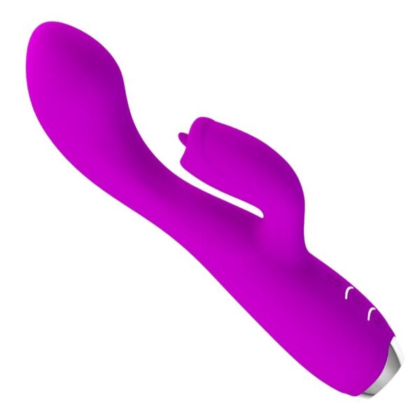 POTENTE - PRETTY LOVE - VIBRADOR DE COELHO RECARREGVEL GLORIA - ROXO IMPERMEVEL