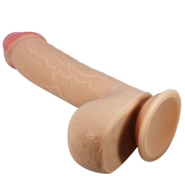 POTENTE - PRETTY LOVE - SÉRIE SLIDING SKIN DILDO REALÍSTICO COM VENTOSA DESLIZANTE PELE CARNE 23