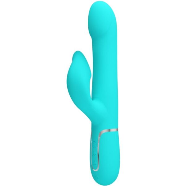 POTENTE - PRETTY LOVE - VIBRADOR COELHO PÉROLAS AQUA VERDE