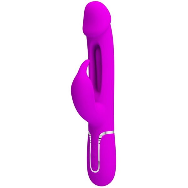 POTENTE - PRETTY LOVE - VIBRADOR COELHO DEJON 3 EM 1 MULTIFUNO FUCSIA