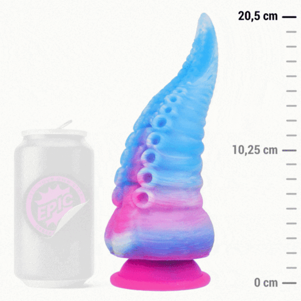 POTENTE - EPIC - DILDO DE TENTÁCULO AZUL PHORCYS TAMANHO GRANDE