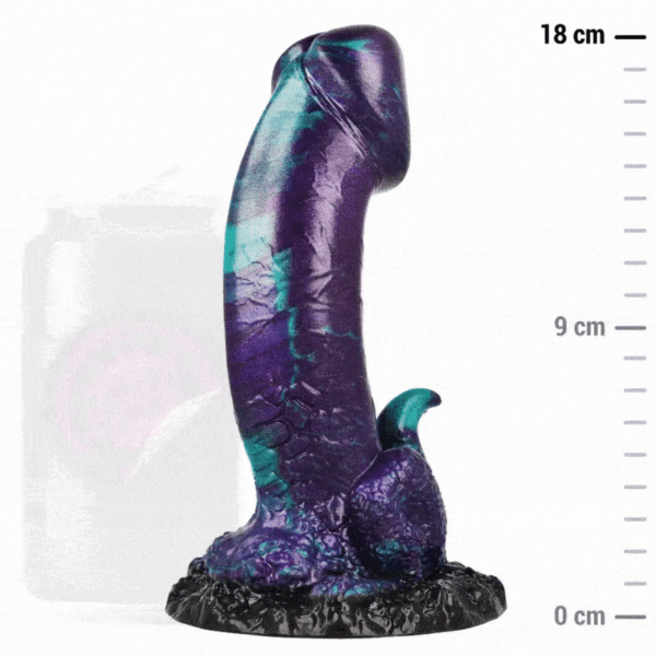 POTENTE - EPIC - BASILISK DILDO DUPLO ESCAMOSO PRAZER TAMANHO PEQUENO