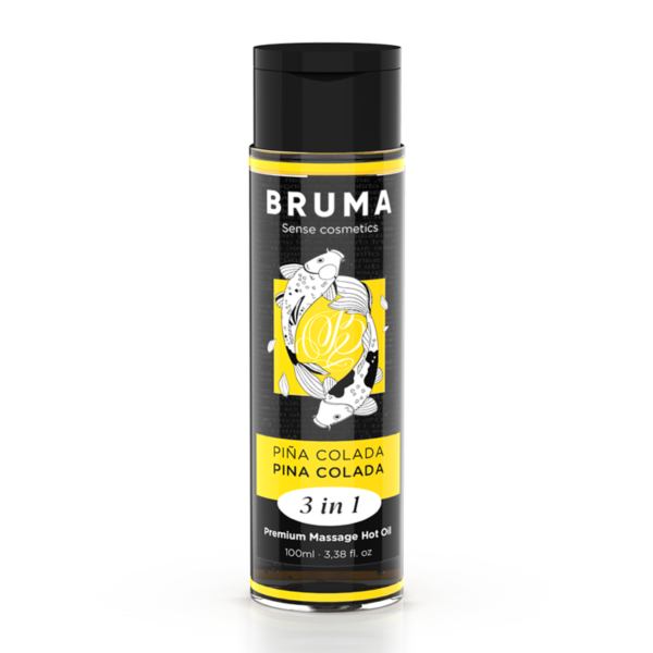 POTENTE - BRUMA - ÓLEO DE MASSAGEM PREMIUM EFEITO CALOR SABOR PINA COLADA 3 EM 1 - 100 ML