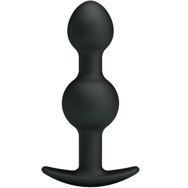 POTENTE - PRETTY LOVE - BOLAS ANAIS DE SILICONE DE ESTIMULAO ESPECIAL 10.3 CM PRETO