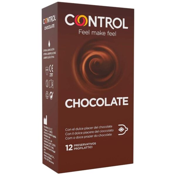 POTENTE - CONTROL - ADAPTA CHOCOLATE CONDOMS 12 UNITS