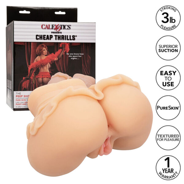 POTENTE - CALEXOTICS - THE PEEP SHOW GIRL DUPLO MASTURBADOR REALISTA CARNE