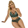 SUBBLIME - 954093 SUTIÃ + CALCINHA RENDA VERDE L/XL - Image 3