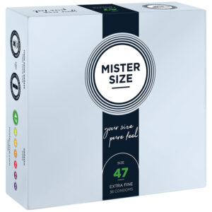 POTENTE - MISTER SIZE - PRESERVATIVOS TAMANHO XS 47 MM (36 UNIDADES)