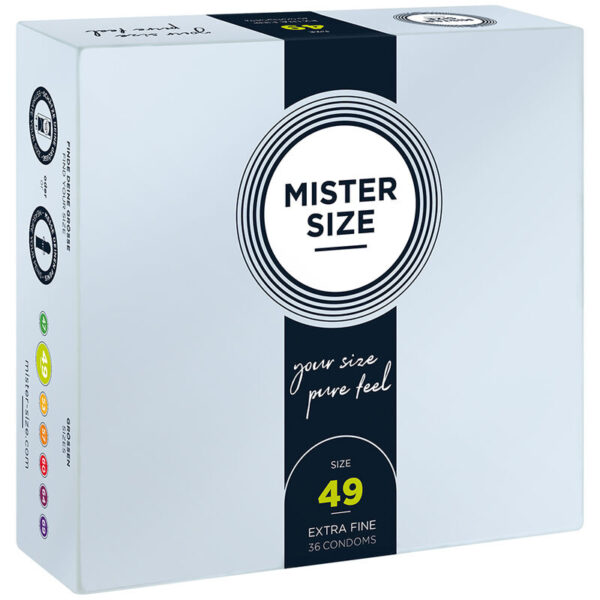 POTENTE - MISTER SIZE - PRESERVATIVO TAMANHO S 49 MM (36 UNIDADES)
