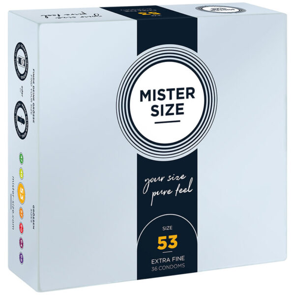 POTENTE - MISTER SIZE - PRESERVATIVO TAMANHO M 53 MM (36 UNIDADES)