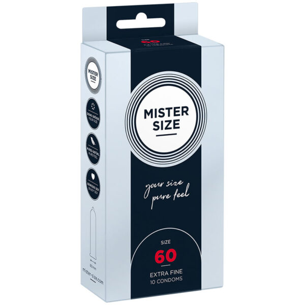 POTENTE - MISTER SIZE - PRESERVATIVO TAMANHO XL 60 MM (10 UNIDADES)