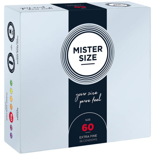 POTENTE - MISTER SIZE - PRESERVATIVO TAMANHO XL 60 MM (36 UNIDADES)