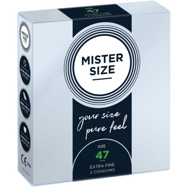 POTENTE - MISTER SIZE - PRESERVATIVOS TAMANHO XS 47 MM (3 UNIDADES)