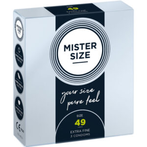 POTENTE - MISTER SIZE - PRESERVATIVO TAMANHO S 49 MM (3 UNIDADES)