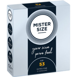 POTENTE - MISTER SIZE - PRESERVATIVO TAMANHO M 53 MM (3 UNIDADES)