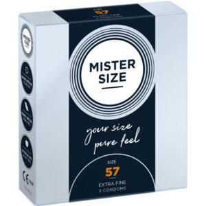 POTENTE - MISTER SIZE - PRESERVATIVO TAMANHO L 57 MM (3 UNIDADES)