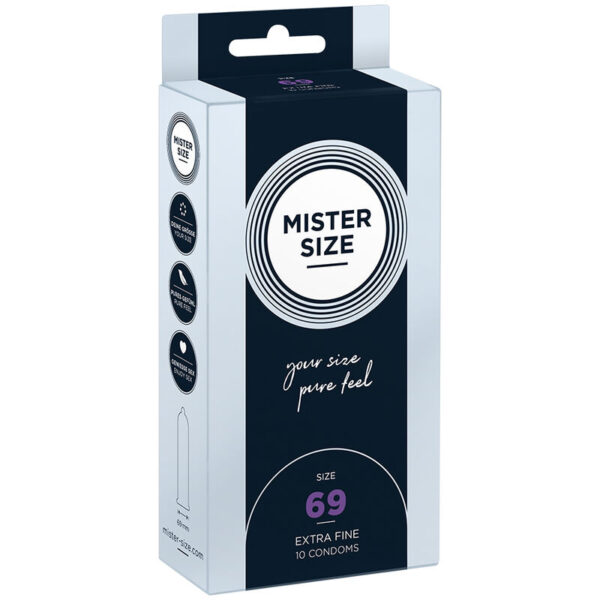 POTENTE - MISTER SIZE - PRESERVATIVOS TAMANHO XXXL 69 MM (10 UNIDADES)