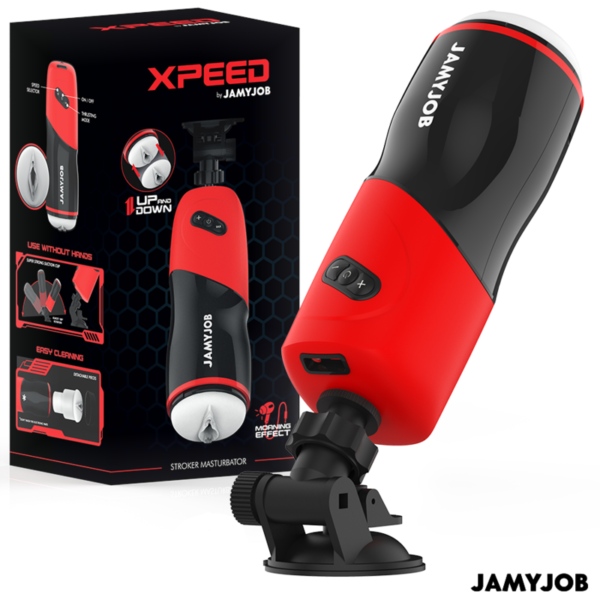 POTENTE - JAMYJOB - MASTURBADOR AUTOMÁTICO DE VAGINA XPEED 5 MODOS DE IMPULSO E EFEITO SOM