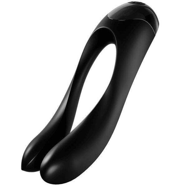 POTENTE - SATISFYER - VIBRADOR DE DEDO CANDY CANE PRETO