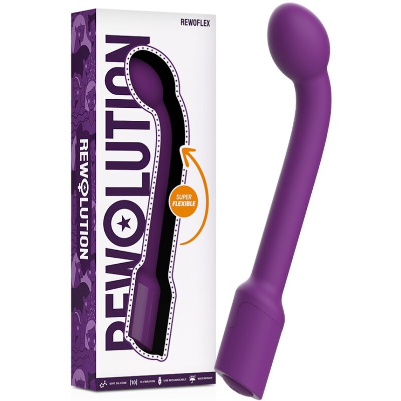 POTENTE - REWOLUTION - REWOFLEX VIBRADOR ESTIMULADOR FLEXÍVEL DE PONTO G