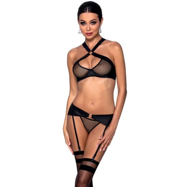 POTENTE - PASSION - CONJUNTO DE COURO ECOLÓGICO AMANDA S/M