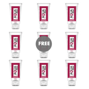 POTENTE - AQUA TRAVEL - LUBRIFICANTE À BASE DE ÁGUA AQUA TRAVEL WILD SABBERRY SABOR - 50 ML 8+1 GRÁTIS