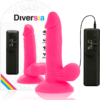 POTENTE - DIVERSIA - FLEXÍVEL VIBRAO VIBRAO ROSA 17 CM -O- 3.3 CM
