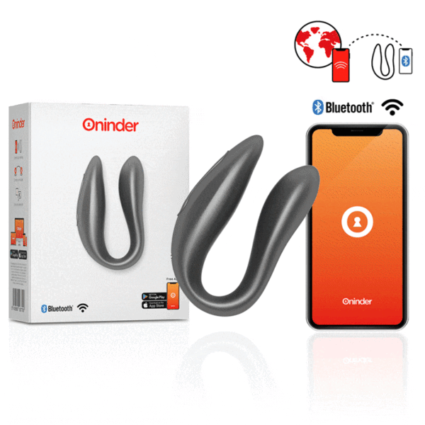 POTENTE - ONINDER - LISBOA G-SPOT & CLITORAL STIMULATOR BLACK - APLICAÇÃO GRATUITA