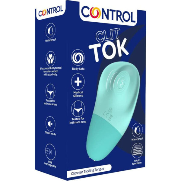 POTENTE - CONTROL - LÍNGUA ESTIMULADORA DE CLITÓRIS RECARREGVEL CLIT TOK