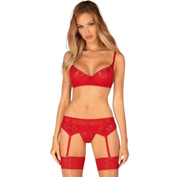 POTENTE - OBSESSIVE - CONJUNTO INGRIDIA TRÊS PEAS VERMELHO XS/S