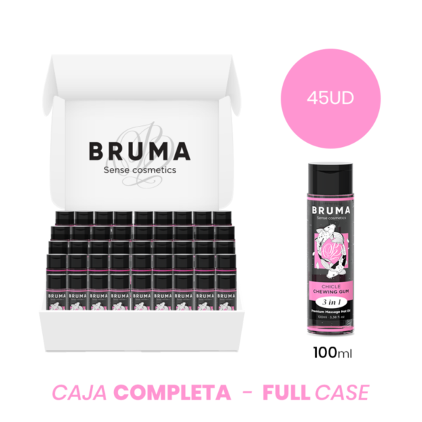 POTENTE - MOQ 45 - BRUMA ÓLEO DE MASSAGEM PREMIUM EFEITO CALOR SABOR GOMA 3 EM 1 - 100 ML