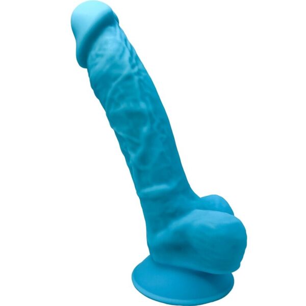 POTENTE - SILEXD - MODELO 1 PÊNIS REALÍSTICO PREMIUM SILEXPAN SILICONE AZUL 17.5 CM