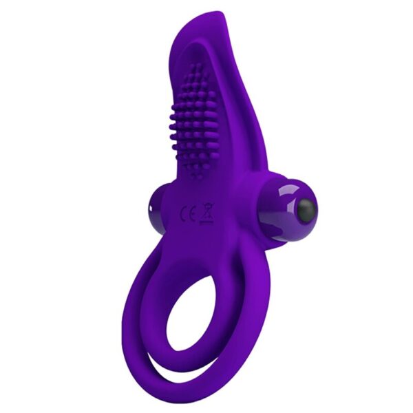 POTENTE - PRETTY LOVE - ANEL PARA PÉNIS VIBRANTE ROXO