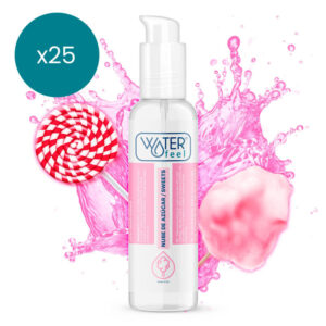 POTENTE - WATERFEEL - LUBRIFICANTE NUVEM DE AÇÚCAR 175 ML PACK 25 UNIDADES