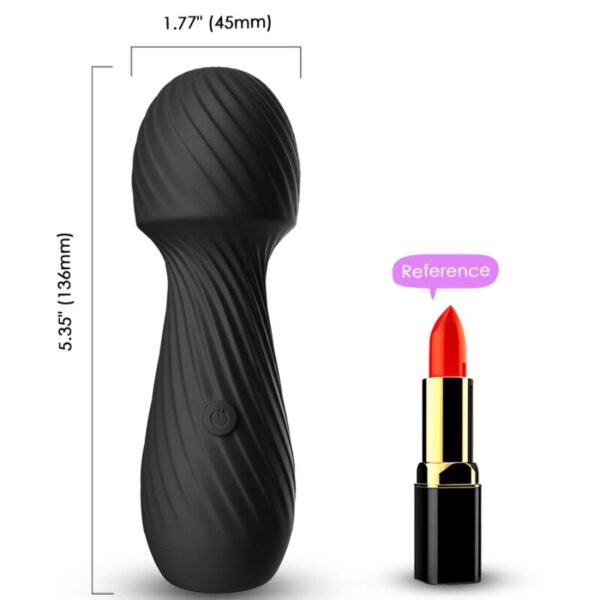 POTENTE - ARMONY - DAZZLE MASSAGER E VIBRADOR PEQUENO PRETO