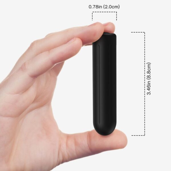POTENTE - ARMONY - BALA VIBRADOR WARHEAD PRETO 2 CM x 8.8 CM