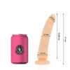 POTENTE - DELTA CLUB - BRINQUEDOS DILDO MÉDICO NATURAL SILICONE 17 CM -O- 3 CM