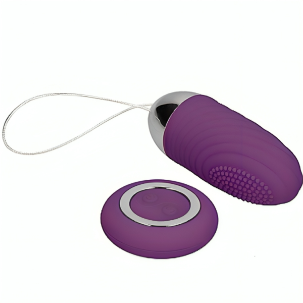 POTENTE - ARMONY - OVO VIBRATÓRIO GRANULAR JIUUY VIOLETA DE CONTROLE REMOTO