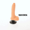 POTENTE - BASECOCK - VIBRADOR REALÍSTICO 2-1 NATURAL 18.5 CM -O- 4 CM