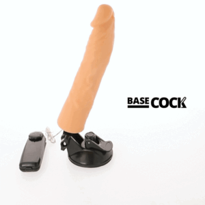 POTENTE - BASECOCK - VIBRADOR REALÍSTICO CONTROLE REMOTO NATURAL 21 CM -O- 4 CM