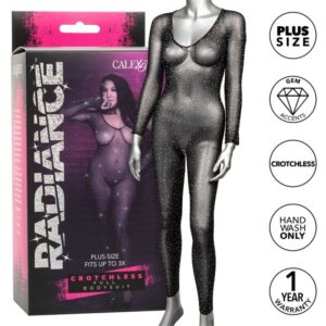 POTENTE - CALEXOTICS - RADIANCE BODYSUIT COMPLETO CROTCHLESS RHINE PLUS SIZE