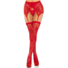 POTENTE - LEG AVENUE - COXAS DE RENDA E CINTO DE LIGAS VERMELHO