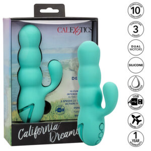 POTENTE - CALEXOTICS - VIBRADOR DEL MAR DIVA RABBIR AQUA GREEN POR CALIFORNIA DREAMING