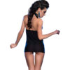 CHILIROSE - CR 3859 BABYDOLL E TANGA PRETO/AZUL S/M - Image 3